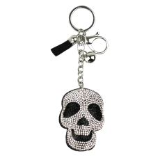 6-0014 Nøkkelanheng dødningshode Sølv